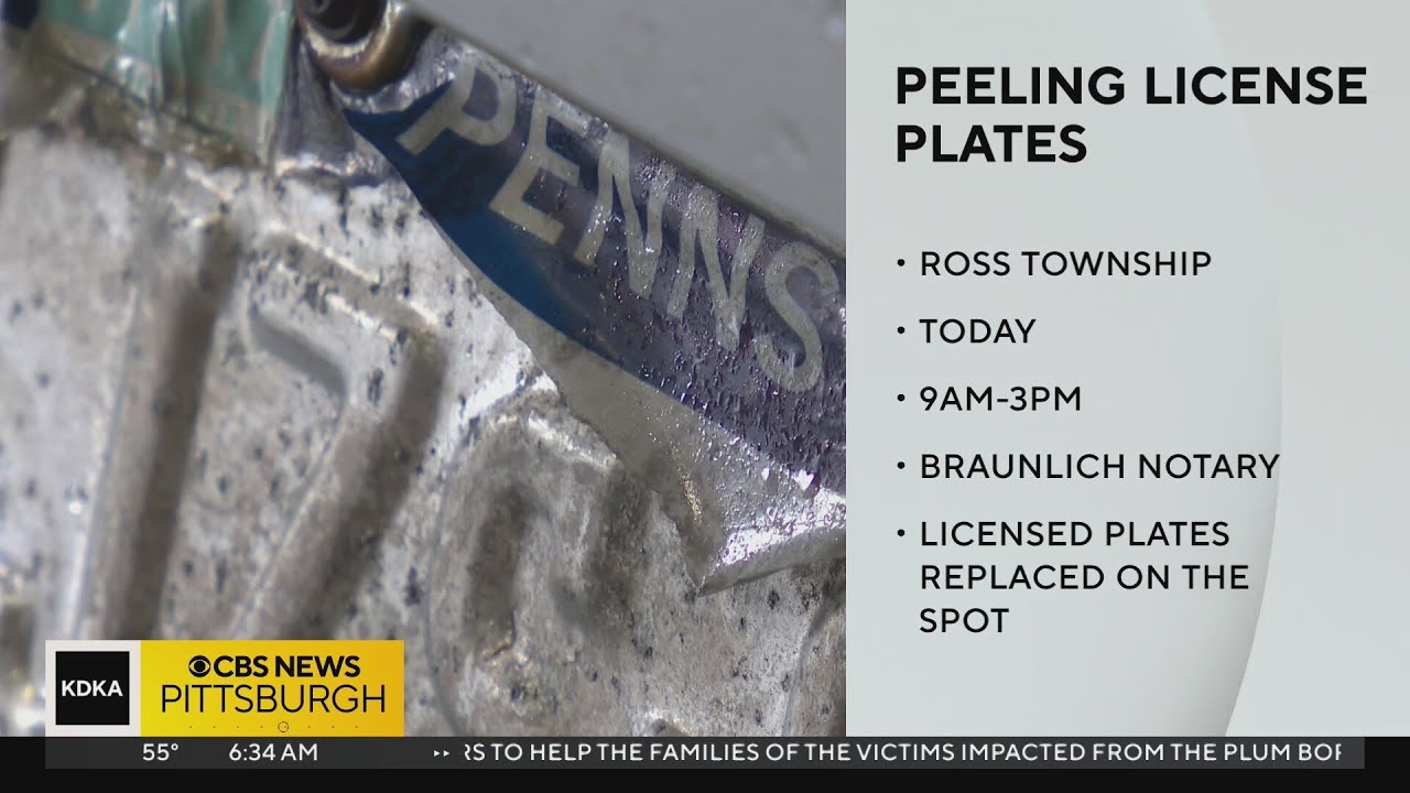Ross Township Police Department offering to replace peeling license