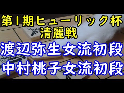 将棋 棋譜並べ ▲渡辺弥生女流初段 △中村桃子女流初段  第１期ヒューリック杯清麗戦予選「dolphin」の棋譜解析 No.658 角交換四間飛車