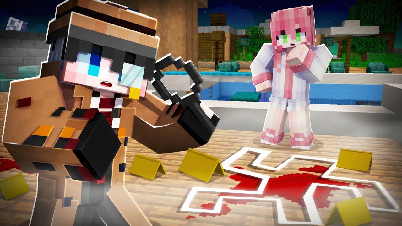 สืบคดีฆาตกรรมสระว่ายนํ้า!! l Minecraft หมู่บ้านสยองขวัญ (มายคราฟ สตอรี่)