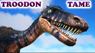 ARK HOW TO TAME A TROODON (Big Taming Test) Everything About The Troodon Ark Survival Evolved