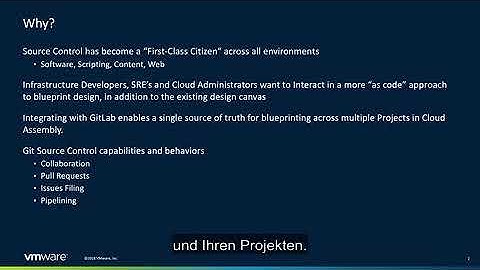 Einführung in die GitLab-Integration in VMware Cloud Assembly