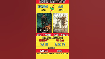 Jaat VS Sikander Movie Box Office Collection| Jaat Day 7 & Sikander Day 18 - Collection #bollywood