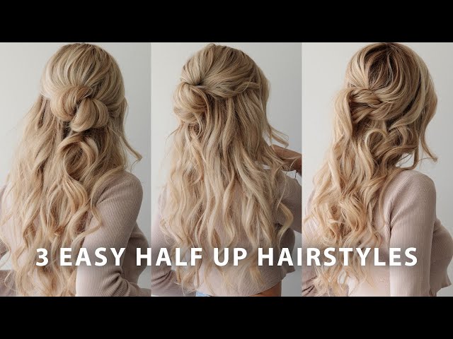 20+ Half Up Half Down Hairstyles — Half-Up Bun Hairstyle Trend