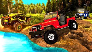 Off-Roading #2 Vehicles for children &amp; Cars for kids. Cars cartoon 4x4 mud vehicles for babies
