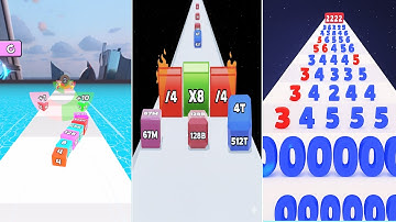 Jelly Run 2048 vs Number Master vs Jelly Tube Run | Crazy GameplayChallenge | Epic Race | Part 5