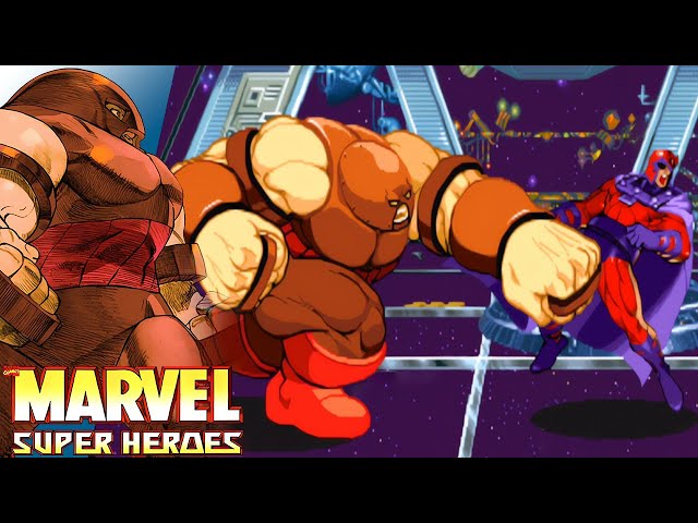 Marvel Super Heroes - Juggernaut (Arcade / 1995) 4K 60FPS - YouTube