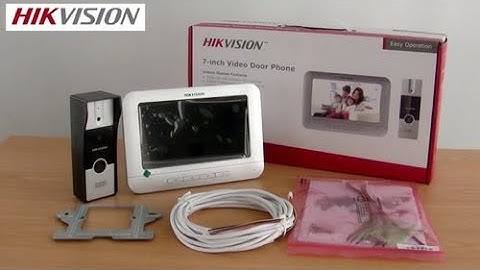 Hikvision Video Door Phone Unboxing and Installation Guide - Video Intercom for Home