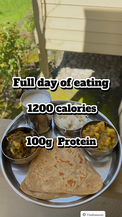 Vegetarian Meal Plan: 1200 Calories, 100 grams of Protein #weightlossjourney #intermittentfasting