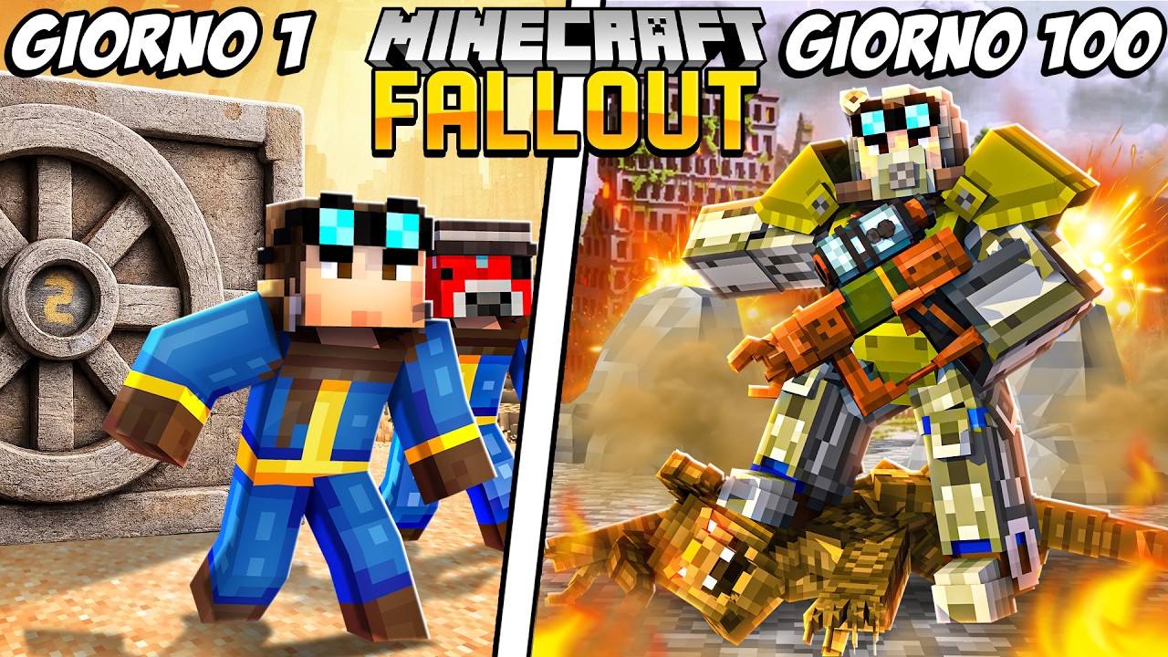24 ORE nel MONDO DI FALLOUT su MINECRAFT con I MIEI AMICI!