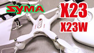 Квадрокоптер для новичка Syma x23w обзор, тест и пример видео