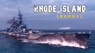 World of WarShips Rhode Island - 5 Kills 351K Damage