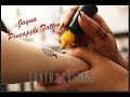 Earth henna  jagua pineapple tattoo