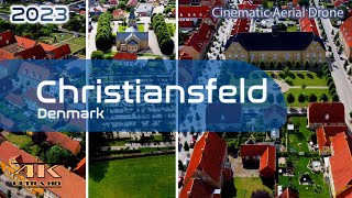 Christiansfeld From Above - 4K Aerial Drone - Moravian Settlement In Denmark - Unesco Site - 2023