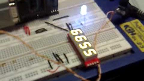 Test Display LED Serial OLIMEX