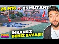 İMKANSIZ DENİZ SAVAŞI! 25 M16 vs 25 MUTANT! PUBG Mobile 25 vs 25 ORDU SAVAŞLARI!