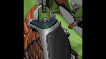 Thigh Armor Zbrush Workflow