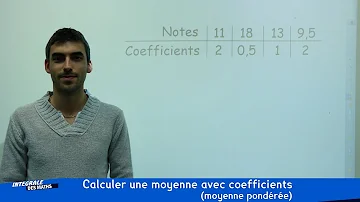 Comment calculer une note avec un coefficient ?