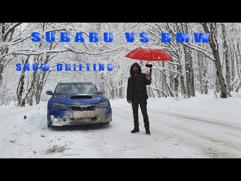 SUBARU WRX VS BMW 318ti SNOW DRIFT + ჭორაობა ვანოსთან + კამერის ზონტიკი