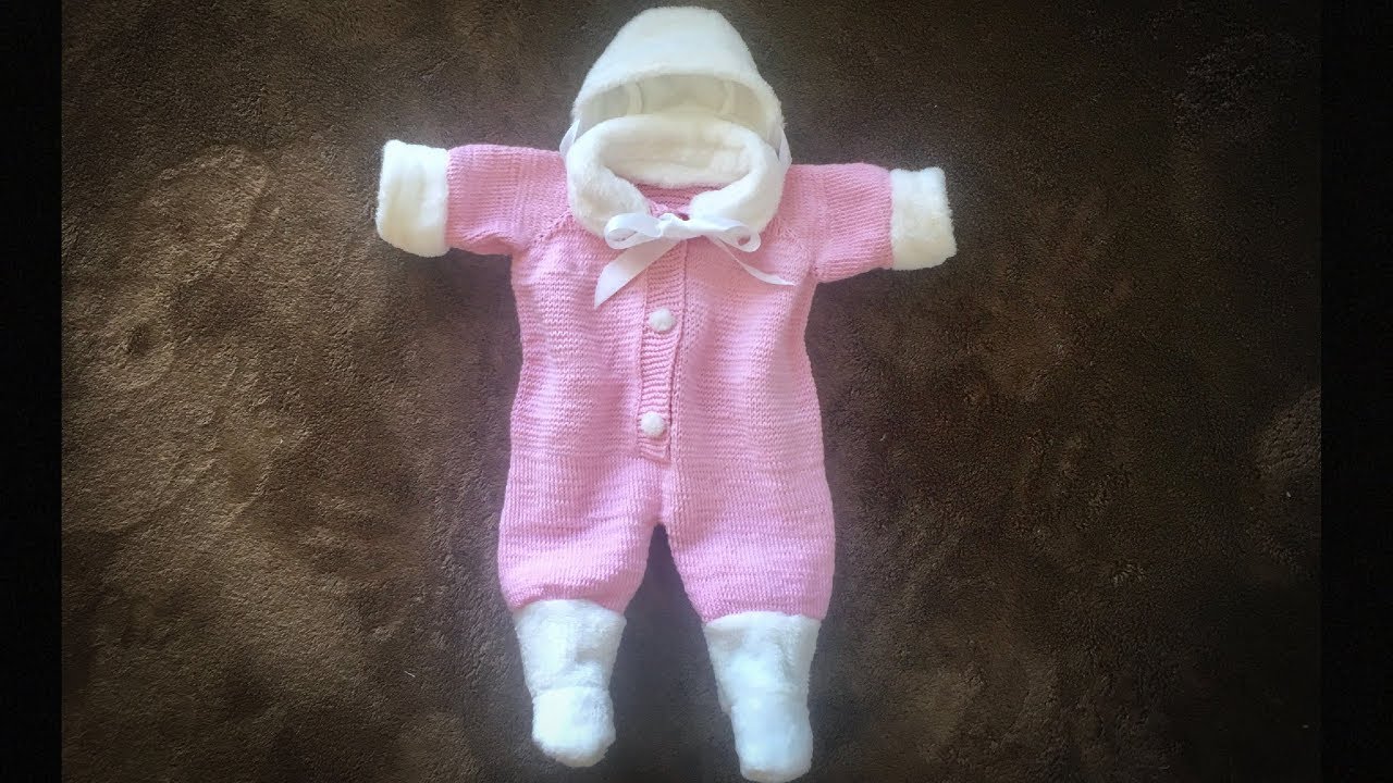 mameluco osito tejido en dos agujas 2 parte