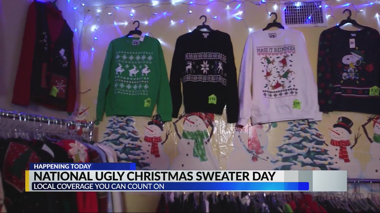 NATIONAL UGLY CHRISTMAS SWEATER DAY YouTube