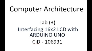 106931 CA - Lab 3 - Part 2