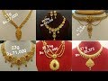 Latest gold necklaces designs with weight and price