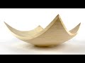 Turning a square bowl out of sycamore wood - woodturning