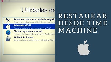 Restaurar MAC desde Time Machine