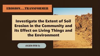 Soil Erosion  |  (S5ES-Ivb-2) by Teacher Sheryl Rivera 2,277 views 2 years ago 1 minute, 31 seconds
