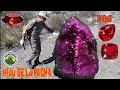 Descubro piedra preciosa roja rub geoda increble y nica aventura con hijo de la pacha 69