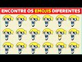 Encontre o EMOJI DIFERENTE - Nível Fácil, Médio e Difícil /ENCONTRE O DIFERENTE /ACHE OS ERROS