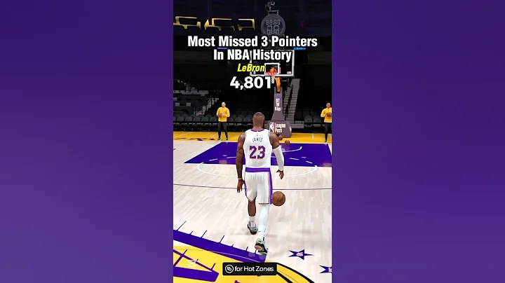 Most missed 3 pointers in NBA history #shorts #nba #trending #basketball #nba2k26