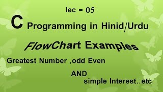 c programming Flowchart in Hindi/Urdu #5