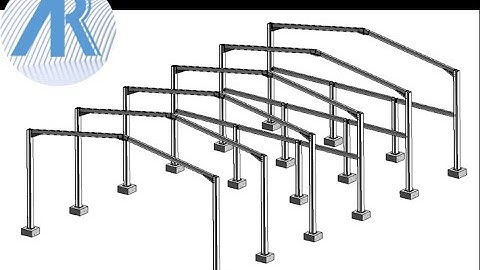 1 Steel Frame Grid Line and Portal Frame Revit Tutorial