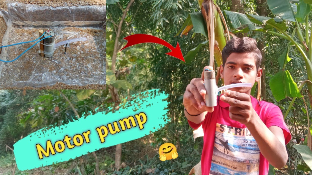 How to make a homemade motor pump project water pump motor YouTube