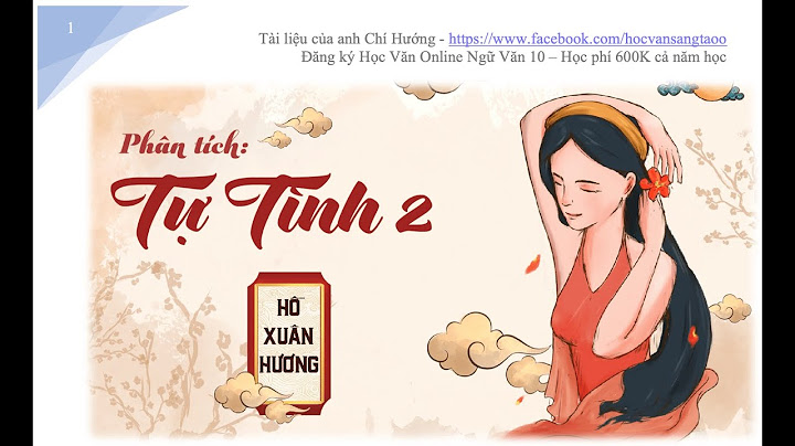 Bài văn phân tích bài tự tình 2