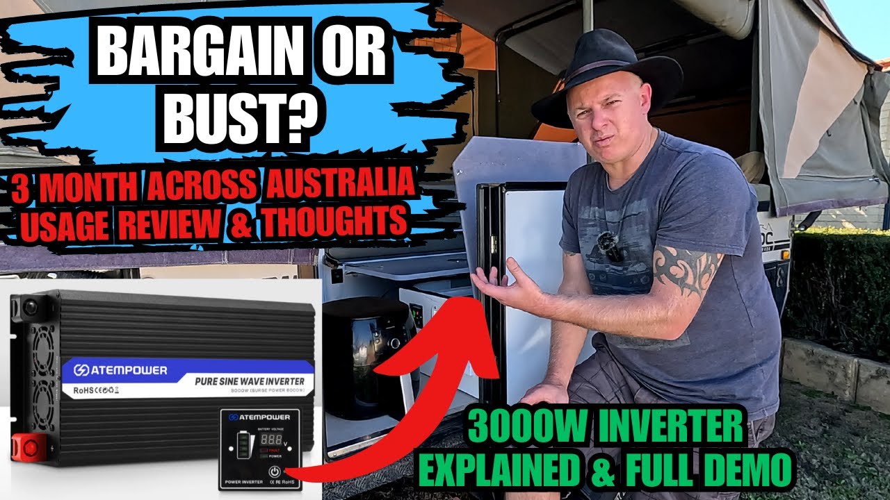 Offroad Camper Trailer/Caravan Budget Inverter test & thoughts for Camping! Atempower 3000w Inverter