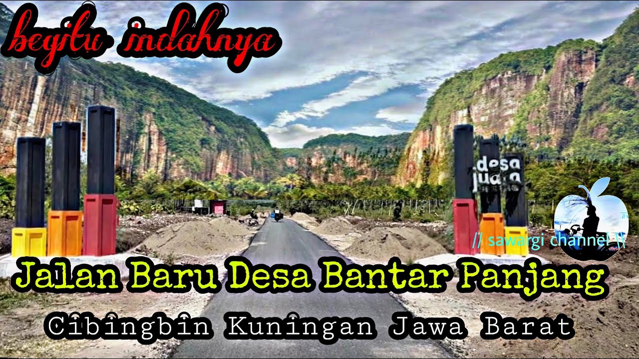 Jalan baru Menuju desa Bantarpanjang Kec Cibingbin Kab Kuningan.kini sudah beraspal tebal.