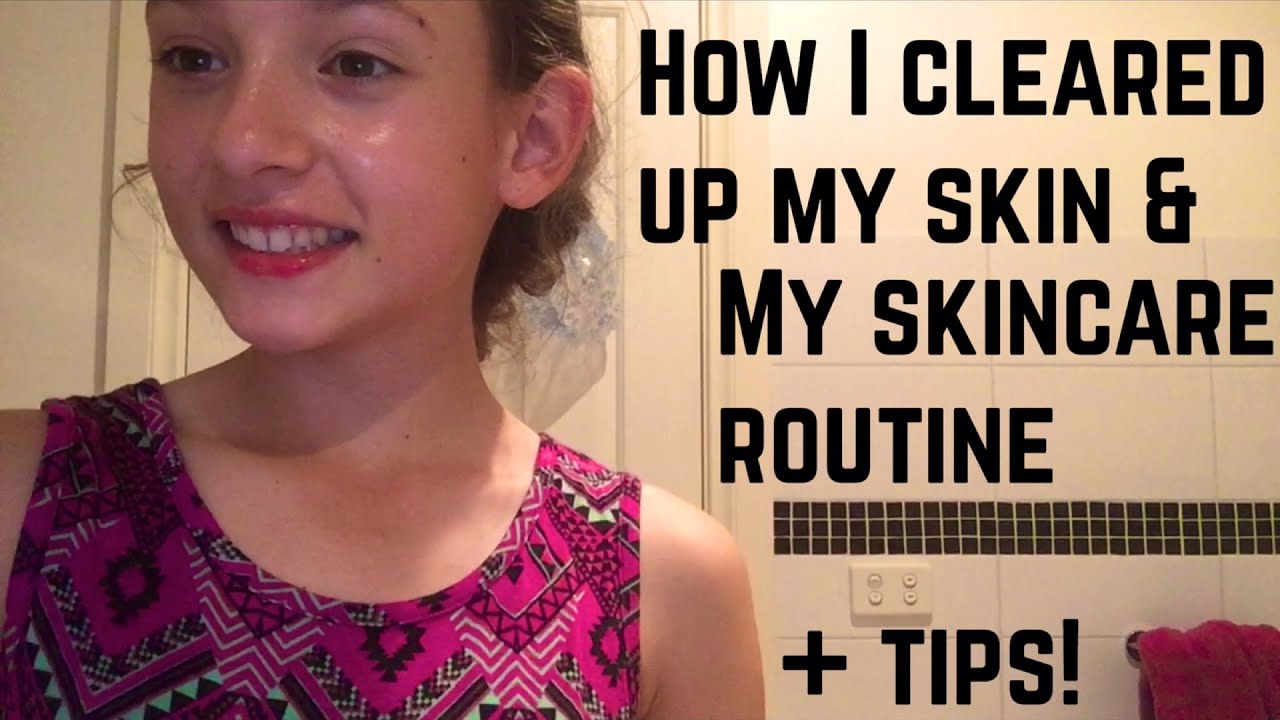 How I Cleared Up My Skin ️ + Skincare Routine - YouTube