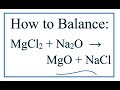 Balancing Chemical Equations