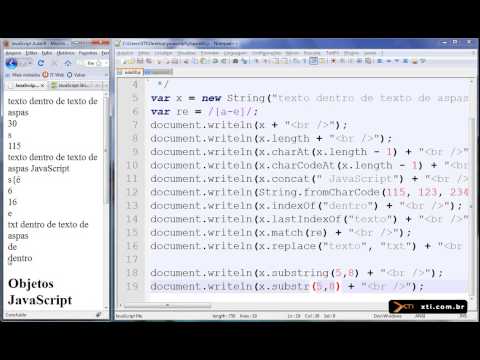 Universidade XTI - JavaScript - 26 - Objeto String