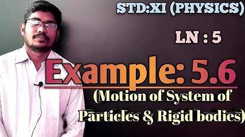 EXAMPLE 5.6||LN:5||CLASS 11||PHYSICS || INBARAJ SIR ||MOKKA PHYSICS