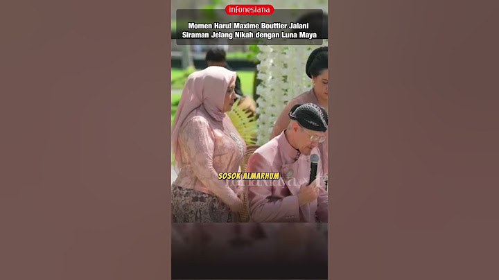 Momen Haru! Maxime Bouttier Jalani Siraman Jelang Nikah dengan Luna Maya #maximebouttier