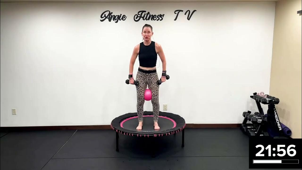 Power Walk Using YOUR Rebounder → REBOUNDER WALKING ON Your MINI
