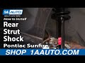 How to Replace Shock Spring Assembly 1995-2005 Pontiac Sunfire