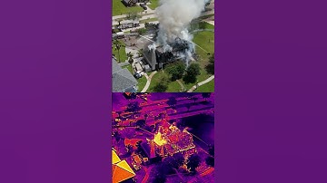 The power of thermal cameras #shorts #drone #firefighter