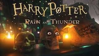 Knockturn alley [ASMR] Rain & Thunder Dark Arts study session Borgin & Burkes Thunderstorm Ambience