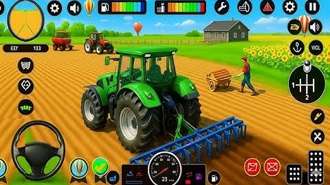 Modern Tractor Farming Simulator 3D 🚜 | Realistic Tractor Driving Game | New Android Games 2025 #3