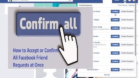 One-Click Accept all Facebook friend request | HINDI