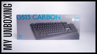 Logitech G513 Carbon Mechanical Gaming Keyboard Unboxing | Asmr